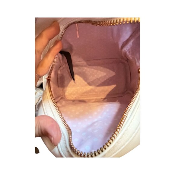 Loungefly Disney White Minnie Ears Sequin Iridescent Mini Backpack Bow Coquette - Picture 3 of 3